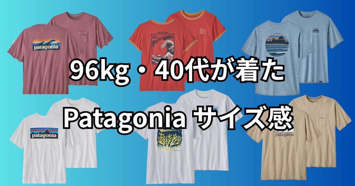 2026年版】パタゴニアTシャツのサイズ感を96kg・40代目線でレビュー 