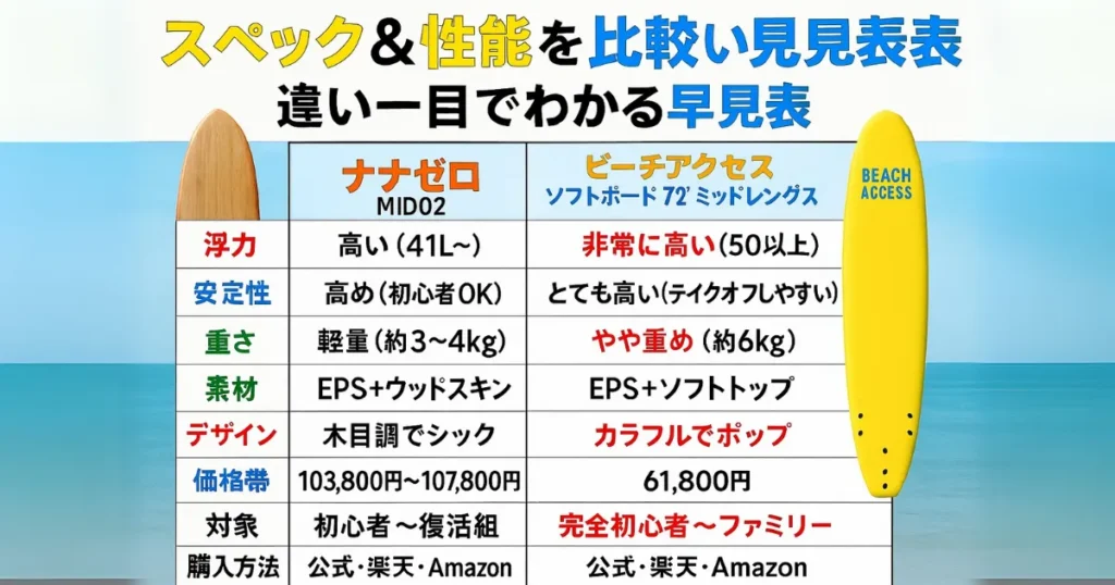 スペック＆性能を比較！違いが一目でわかる早見表