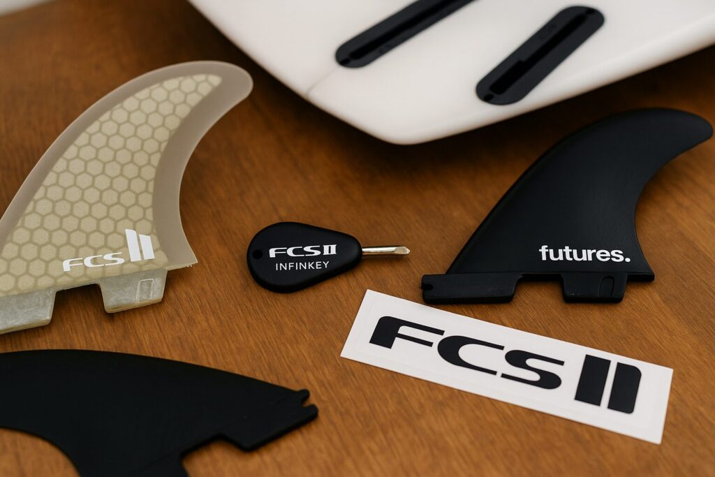 FCS2フィンとナナゼロ公式フィンを比較したイメージ写真