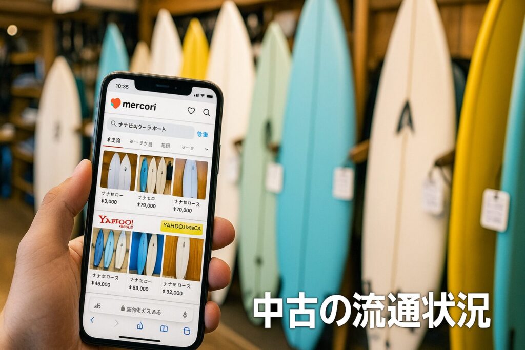 ナナゼロサーフボード中古の流通状況