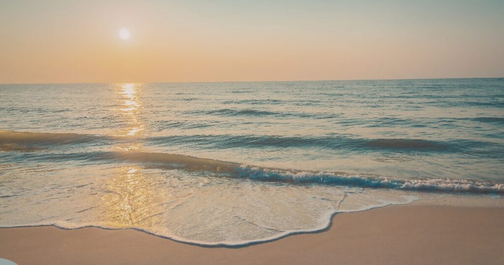 朝の穏やかな海と整った波の風景。40代以降のサーフィンを整える視点でまとめるセクションの画像